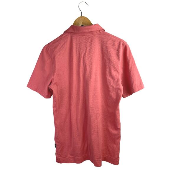 Ted Baker Men's Orange Collared Short Sleeve Pocket Casual Polo Shirt Top Size 3 - Picture 2 of 4